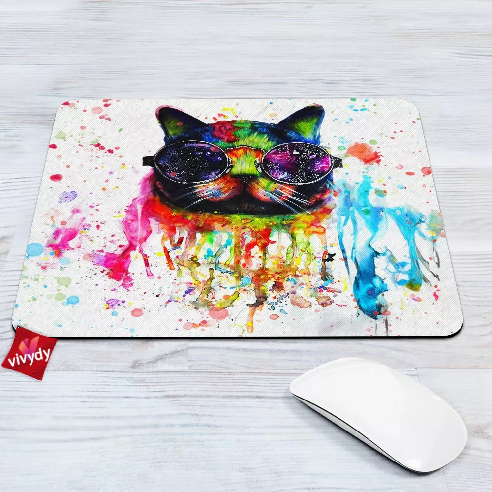 Space Cat Mouse Pad