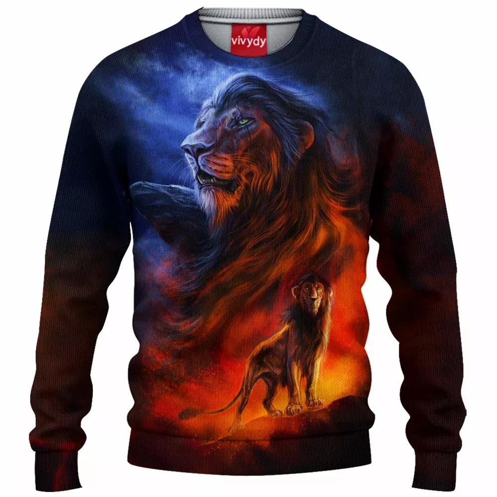 Scar Lion King Knitted Sweater