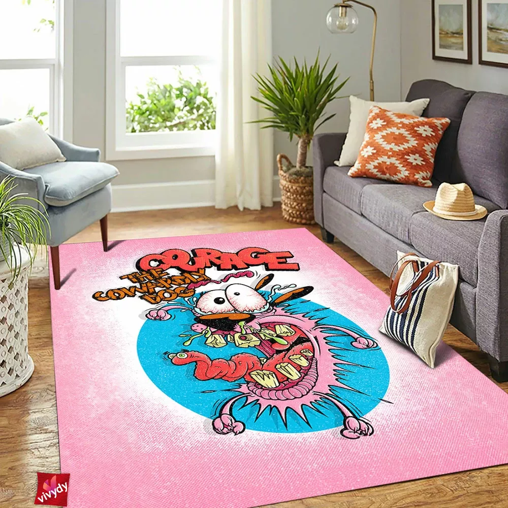 Courage the Cowardly Dog Rectangle Rug