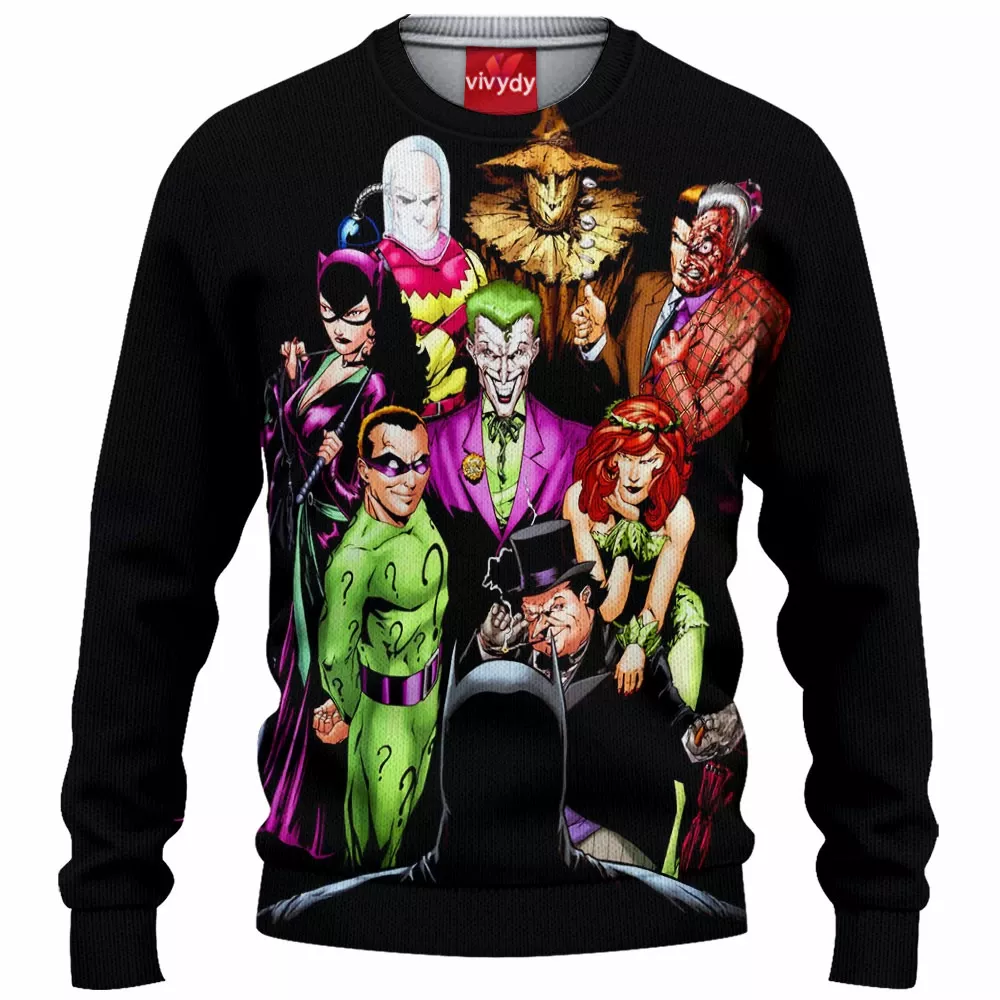 Batman Villains Knitted Sweater