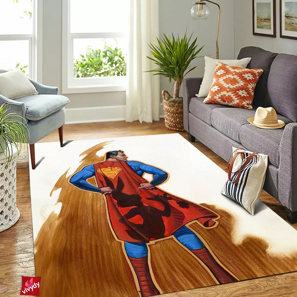 Superman x Bugs Bunny Rectangle Rug