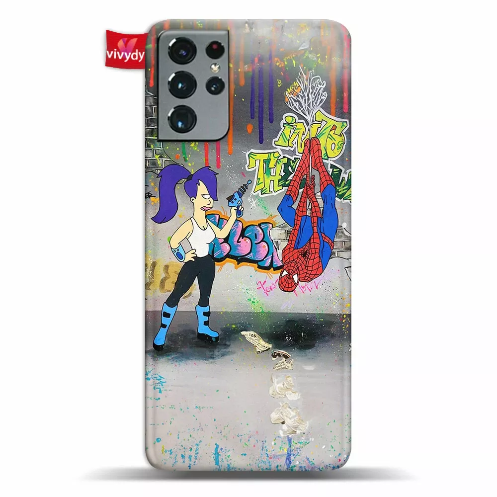 Futurama and Spider-man Phone Case Samsung