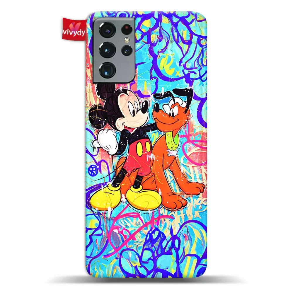 Pluto and Mickey Mouse Phone Case Samsung