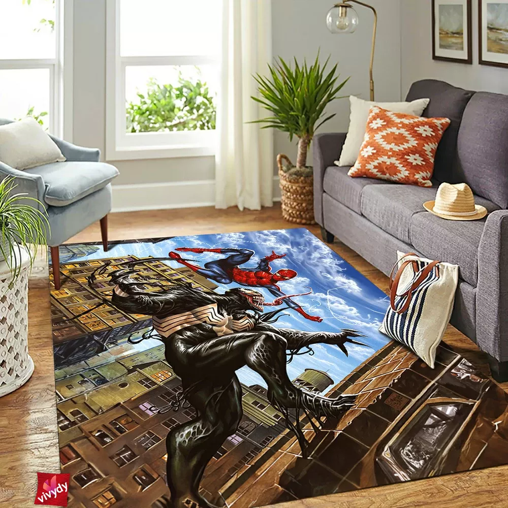 Venom Spider-man Rectangle Rug