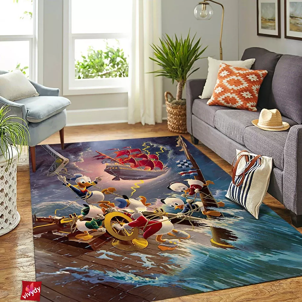 Animated Duck Rectangle Rug