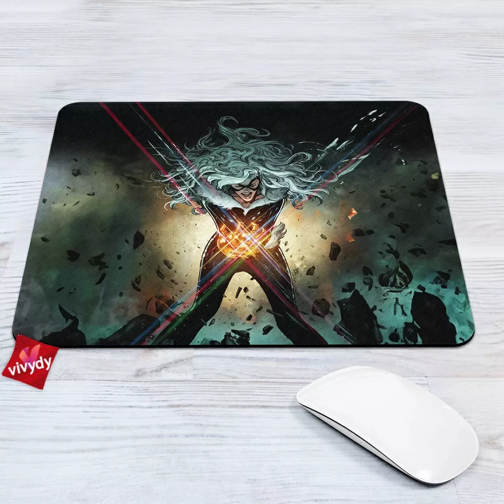 Black Cat Spider-man Mouse Pad