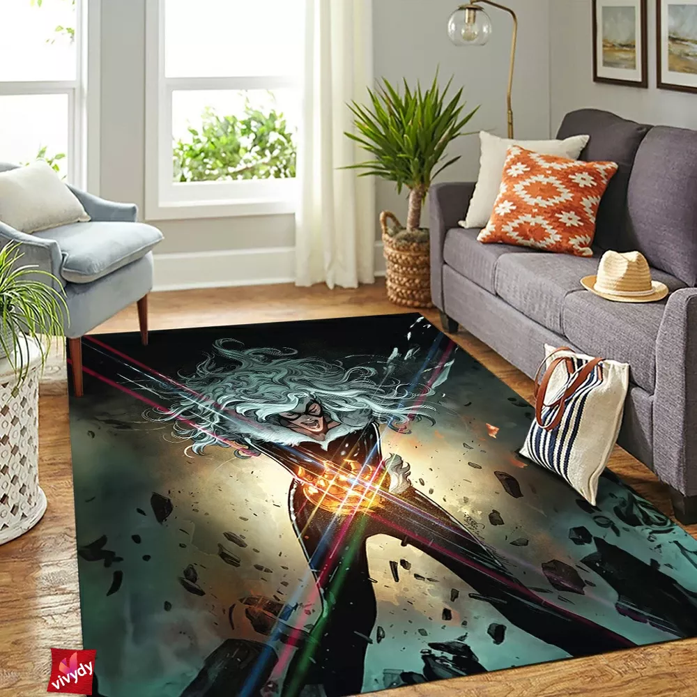 Black Cat Spider-man Rectangle Rug