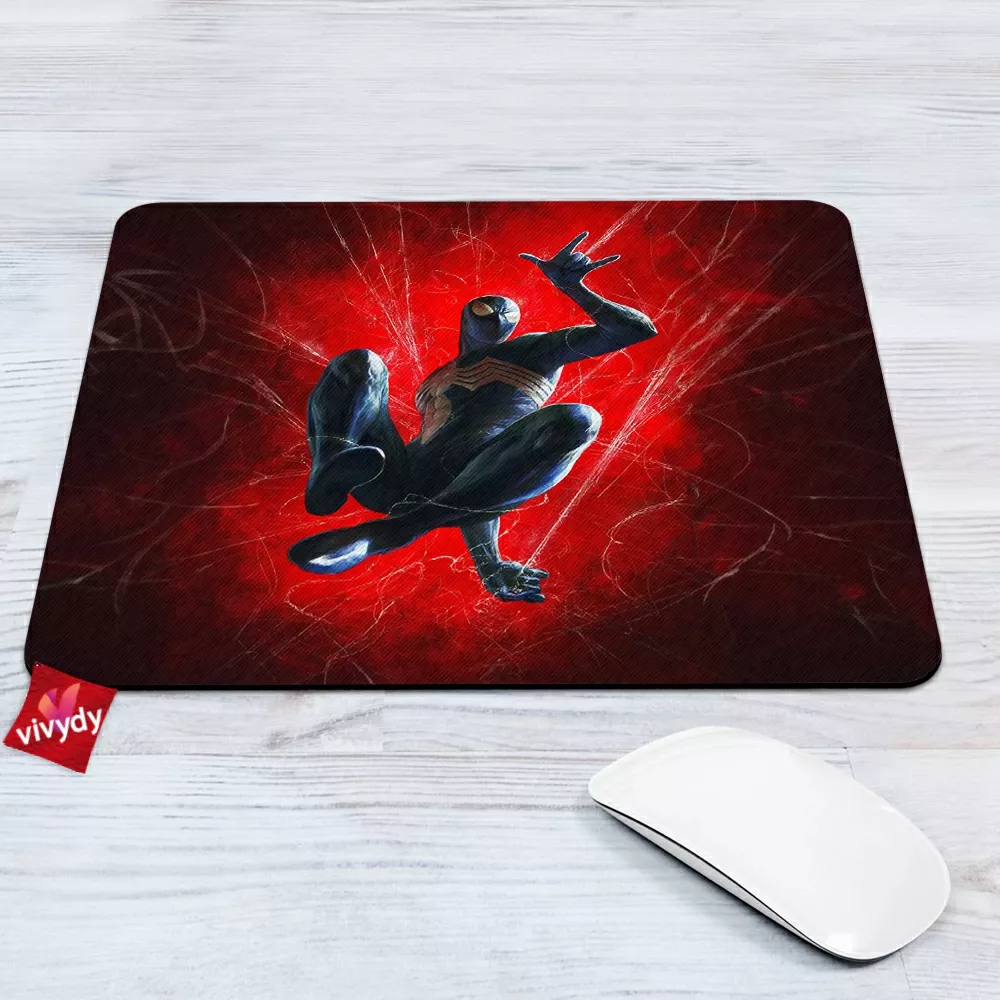 Black Spider-man Mouse Pad