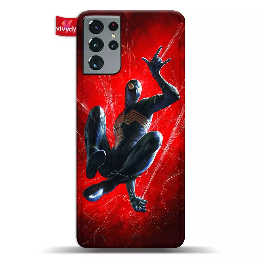 Black Spider-man Phone Case Samsung