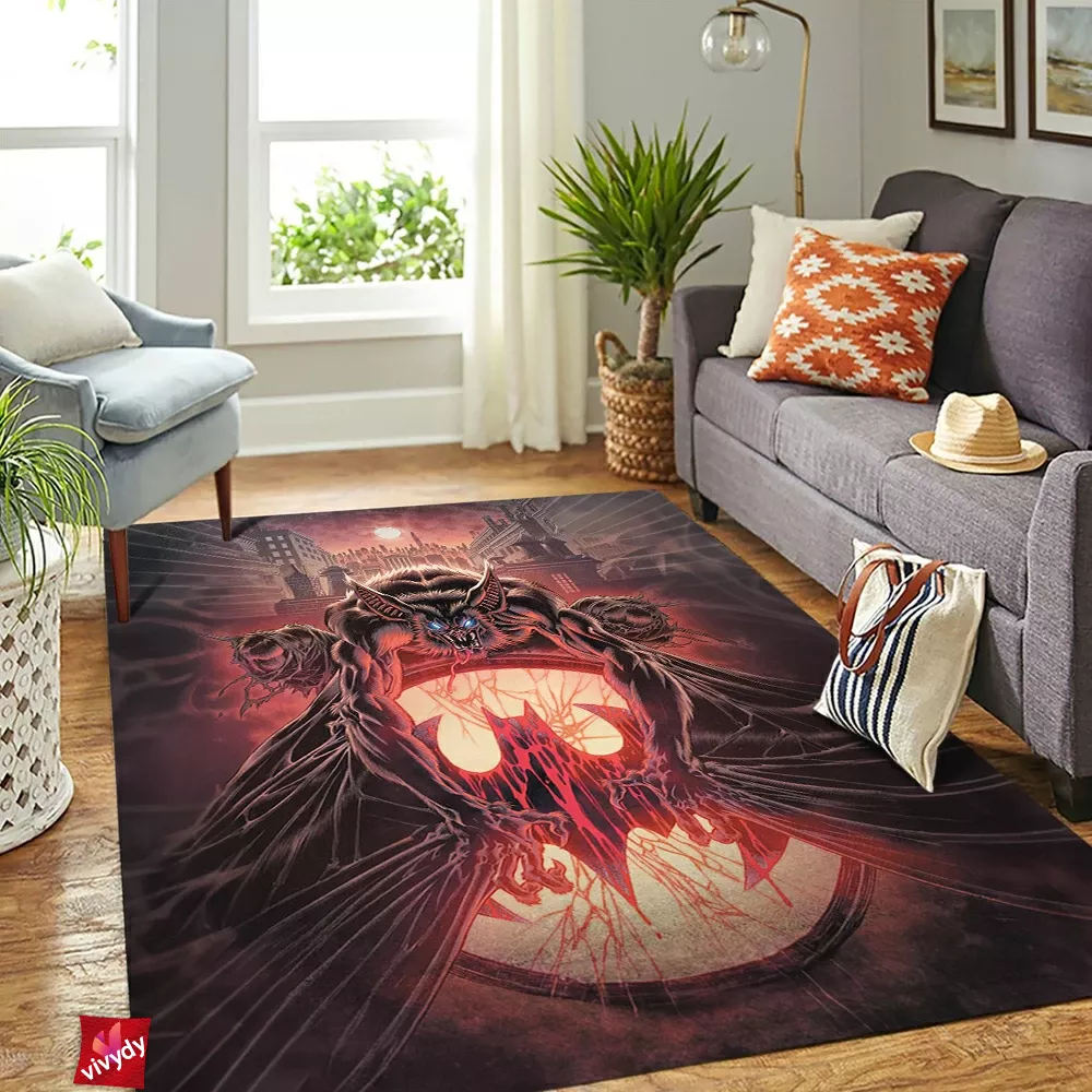 Man Bat Rectangle Rug