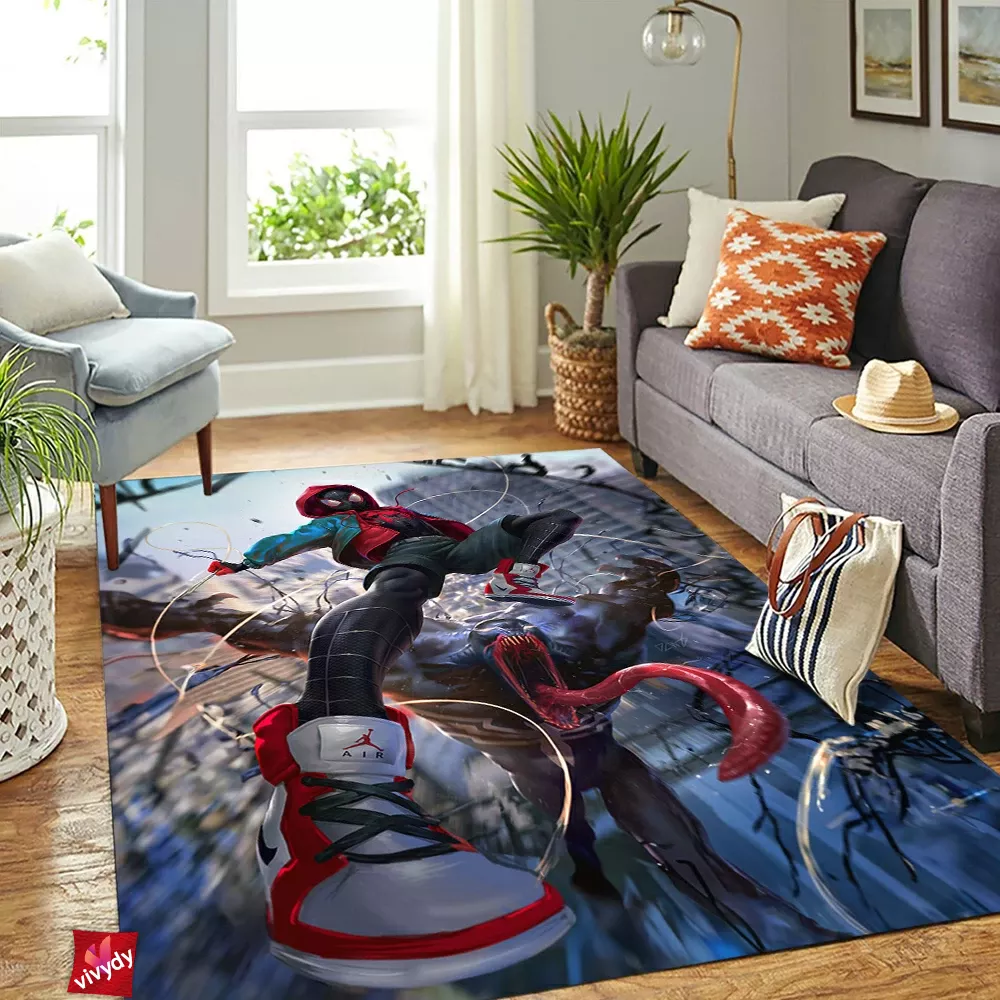 Miles Morales Venom Rectangle Rug