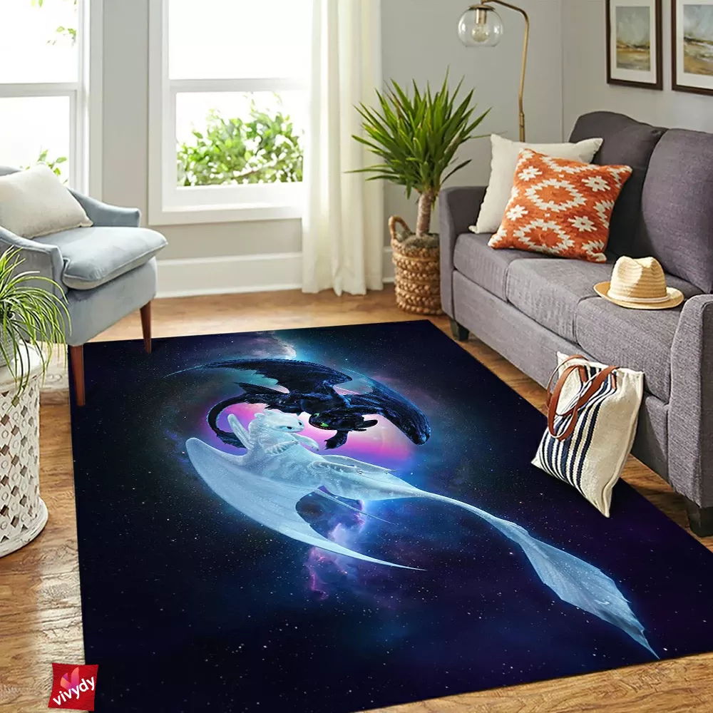 Night Light Fury Rectangle Rug