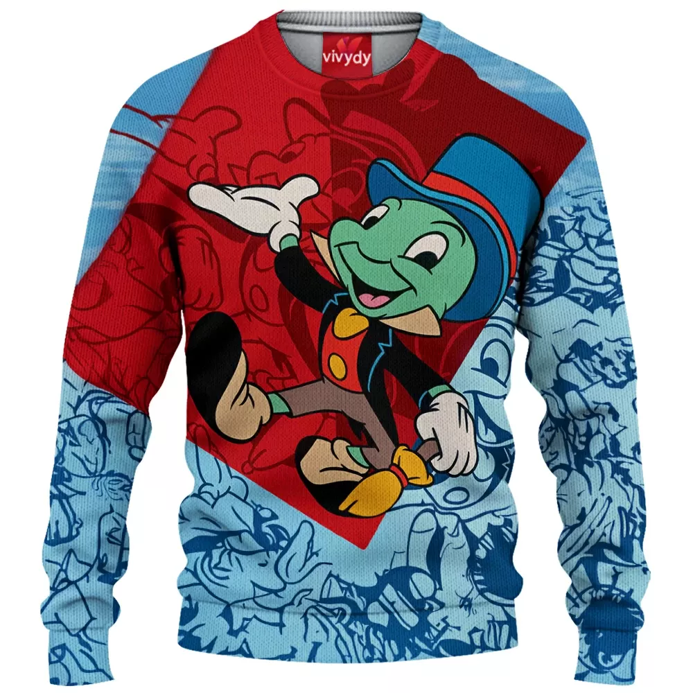 Jiminy Cricket Knitted Sweater