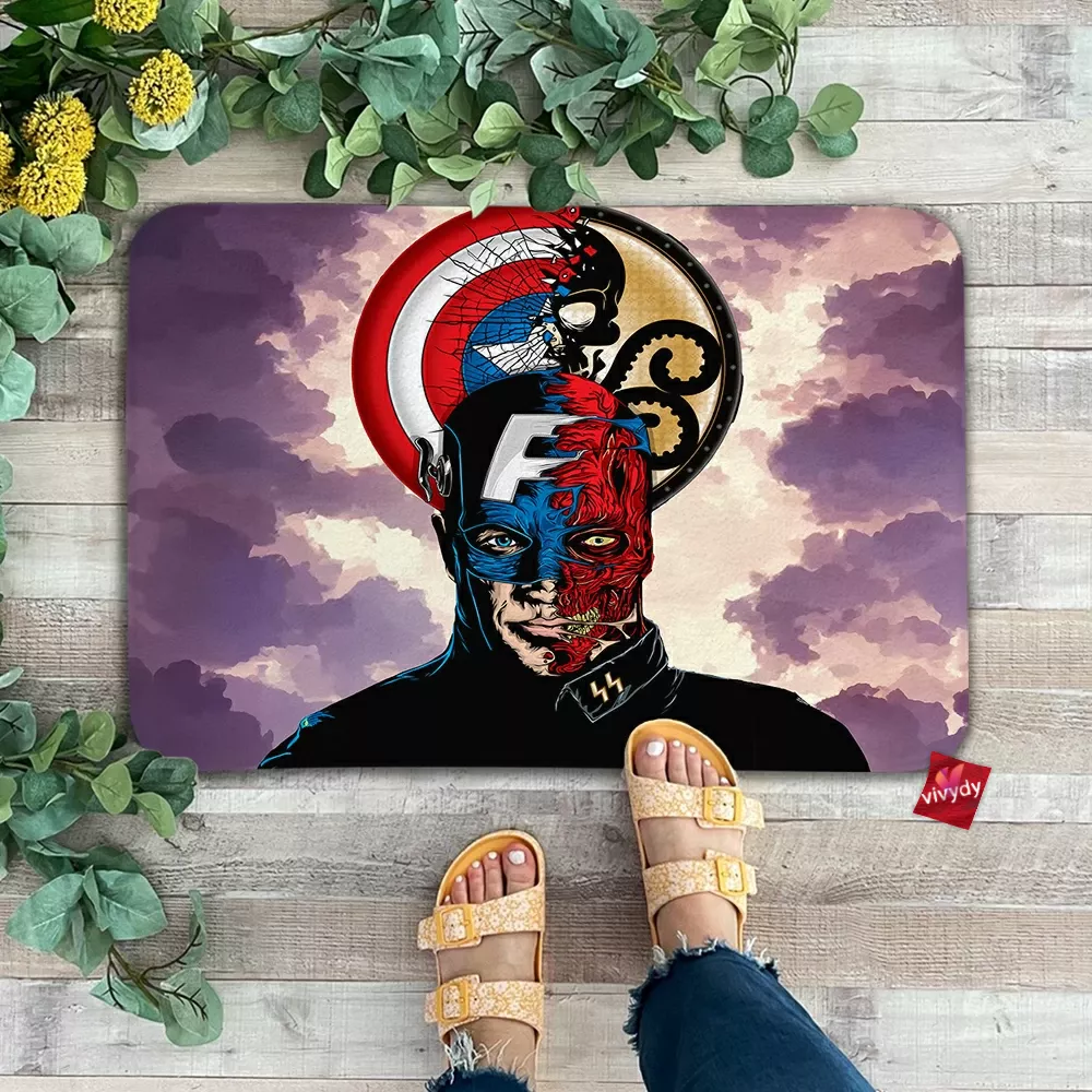 Captain America Red Skull Doormat