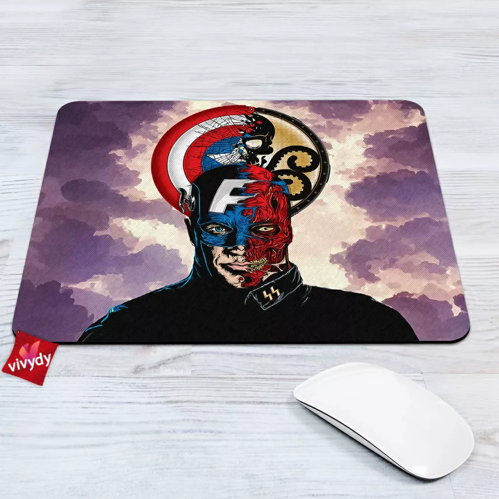 Captain America Red Skull Mouse Pad