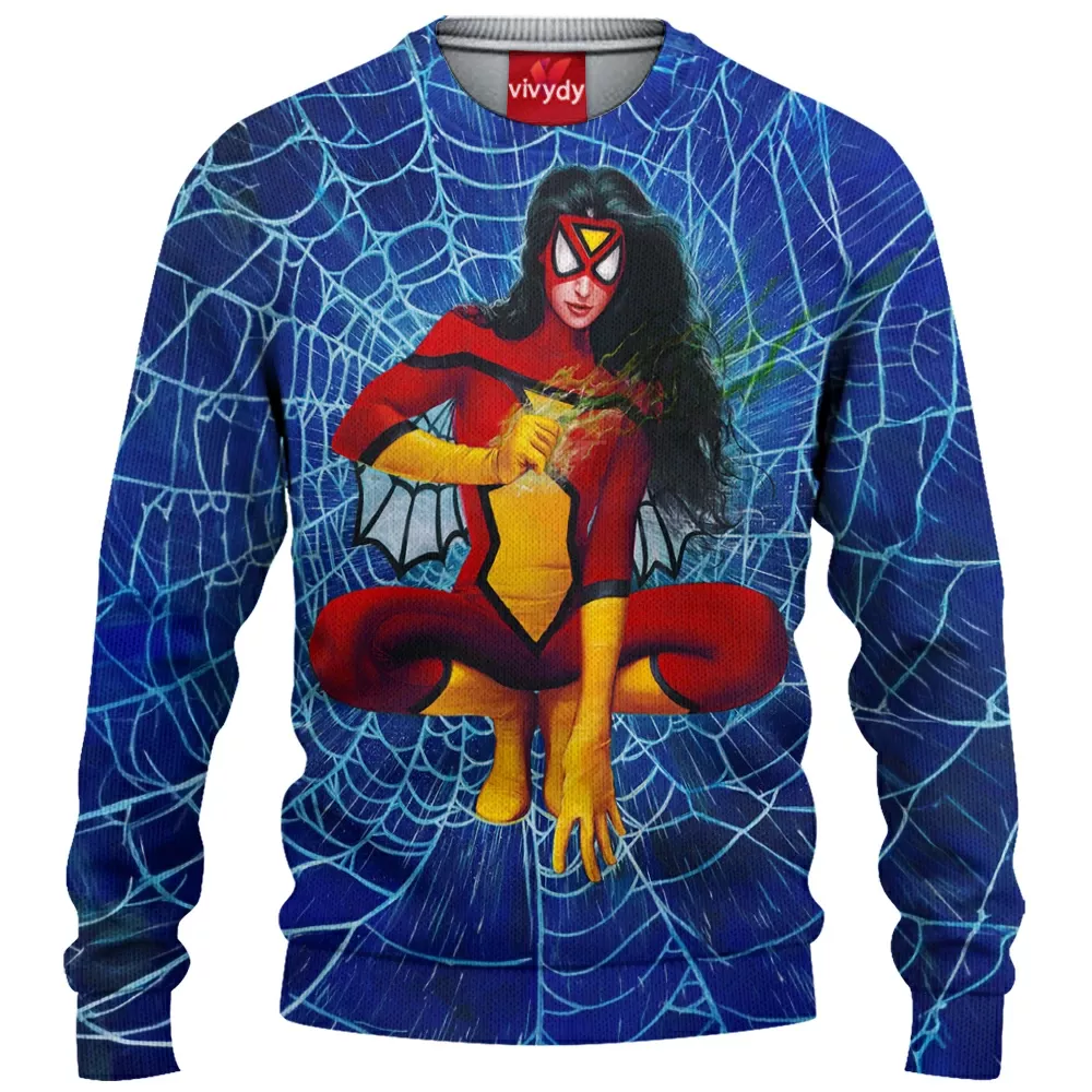 Spider-woman Knitted Sweater