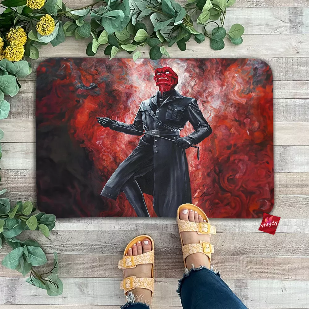 Red Skull Comic Doormat