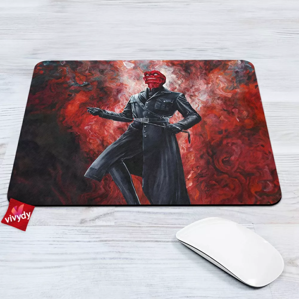 Red Skull Comic Mouse Pad