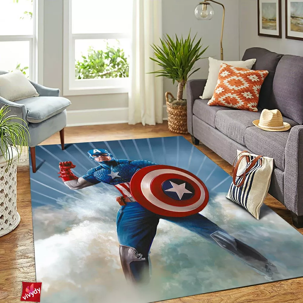 Captain America Rectangle Rug