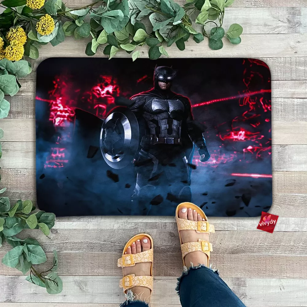 Captain America x Batman Doormat