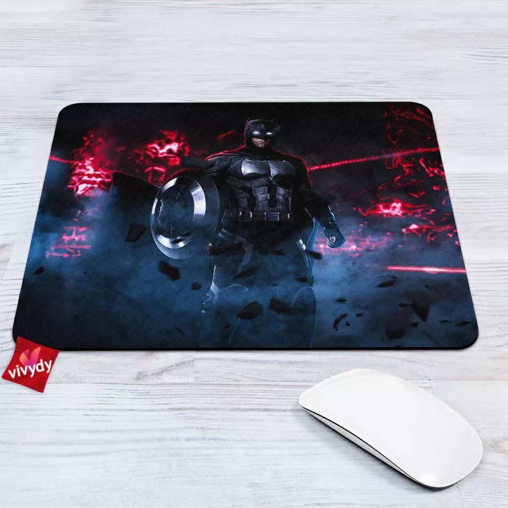 Captain America x Batman Mouse Pad