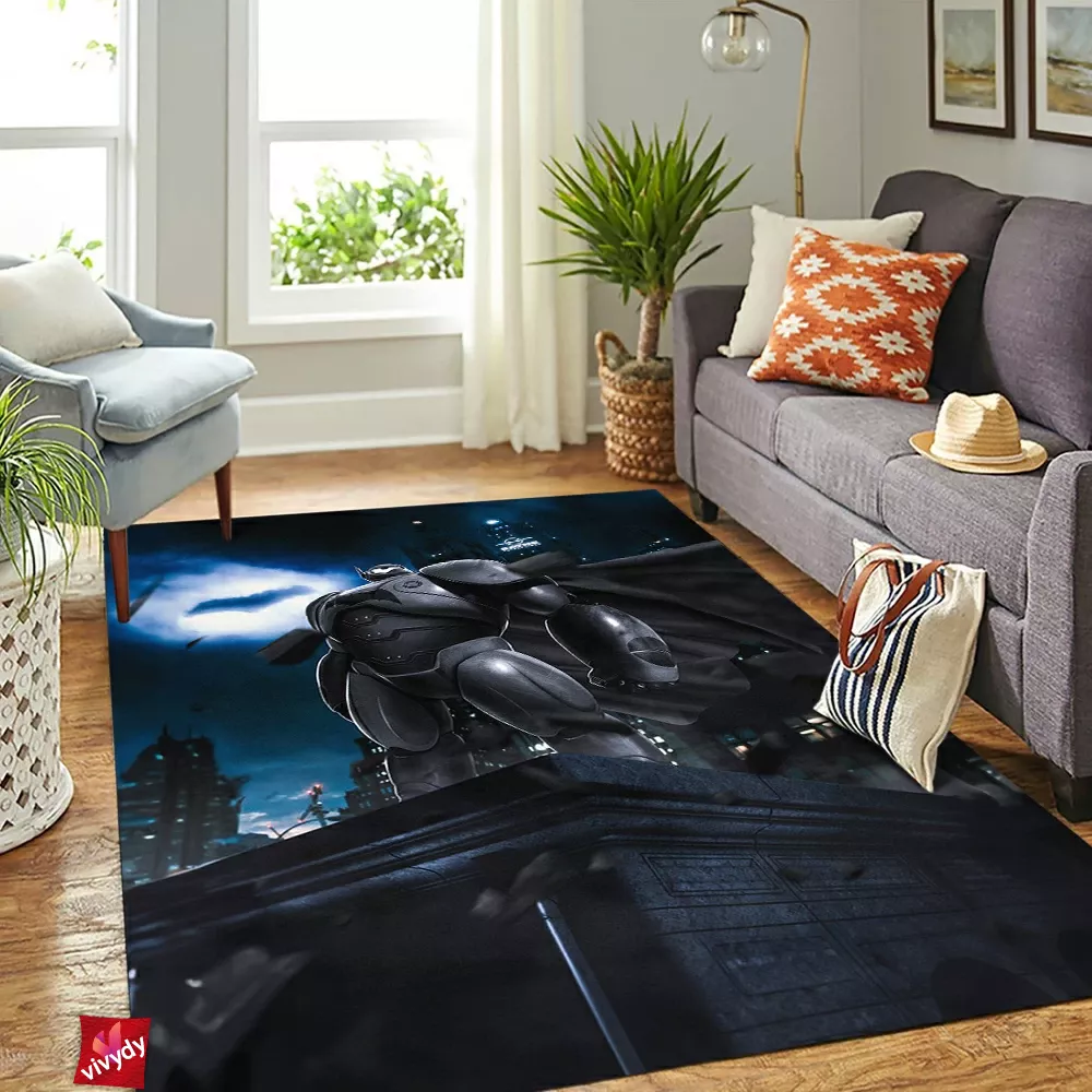 Baymax x Batman Rectangle Rug