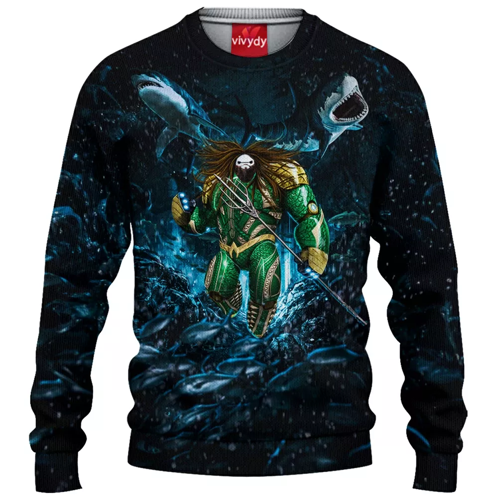 Baymax x Aquaman Knitted Sweater