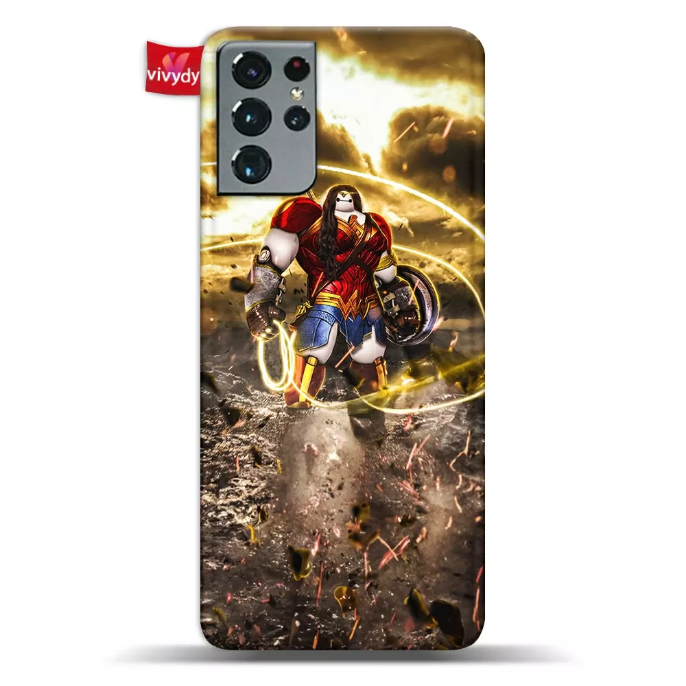 Baymax x Wonder Woman Phone Case Samsung