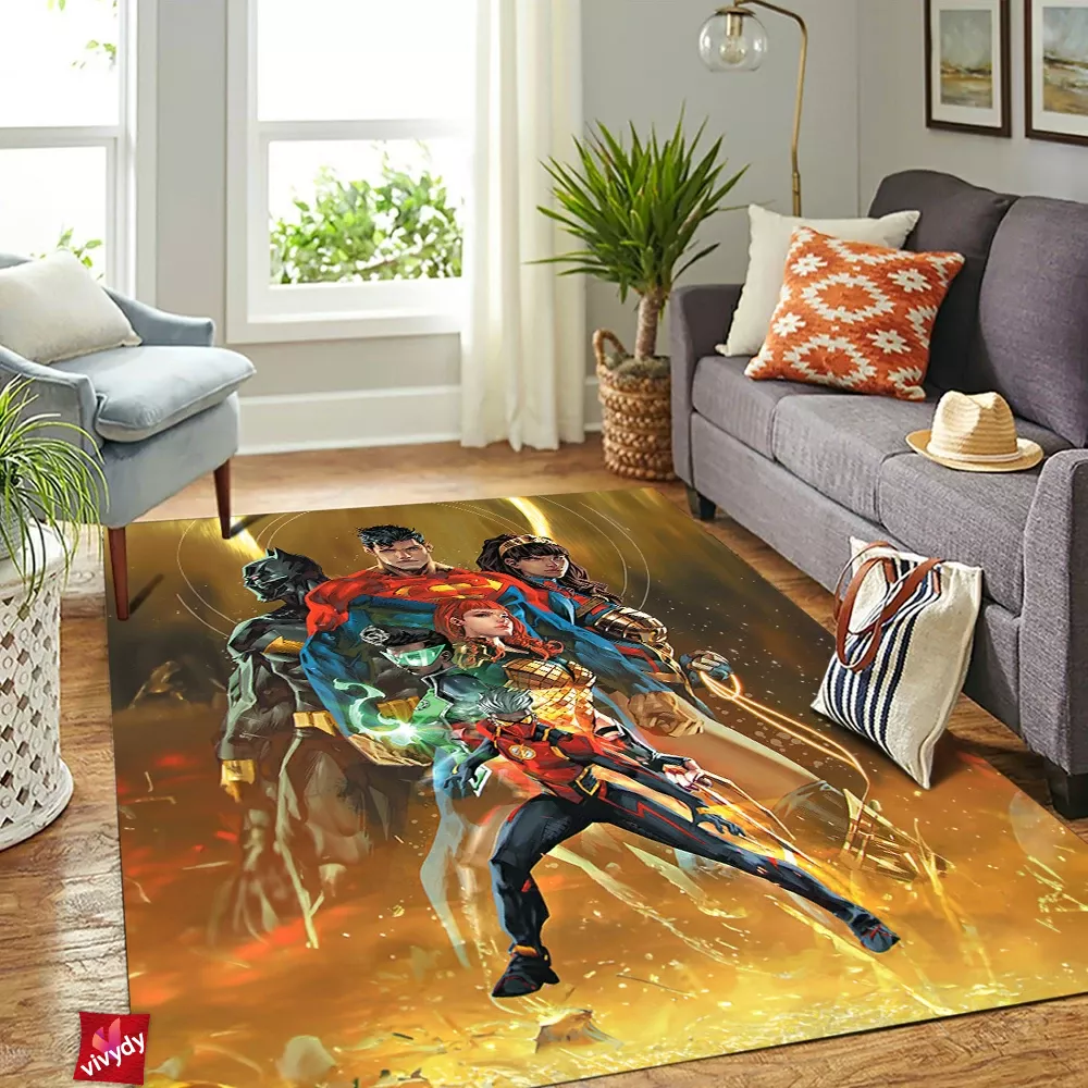 Justice League Rectangle Rug