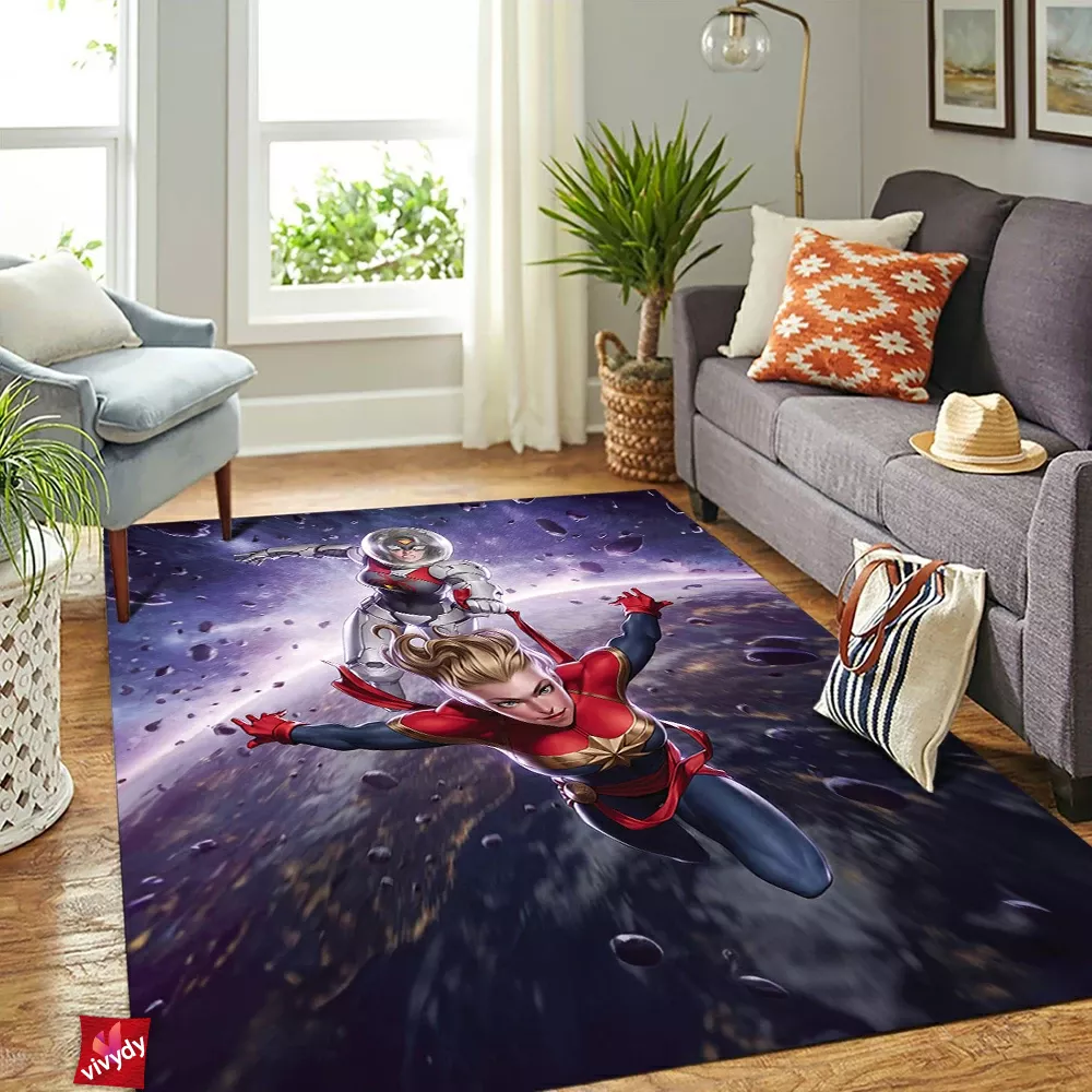 Spider-Woman Captain Comic Rectangle Rug