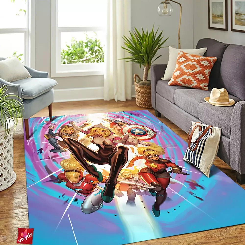 Spider-Gwen Gwenverse Rectangle Rug