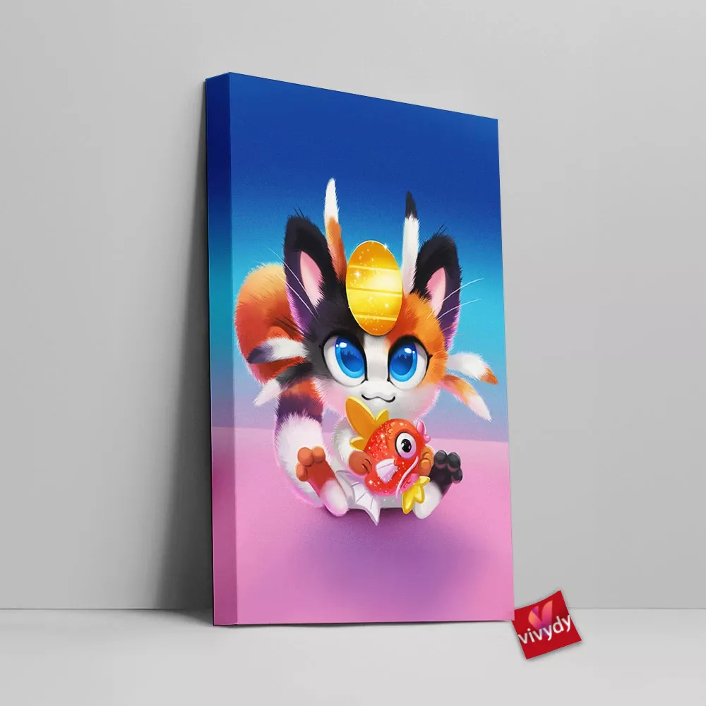 Meowth Canvas Wall Art