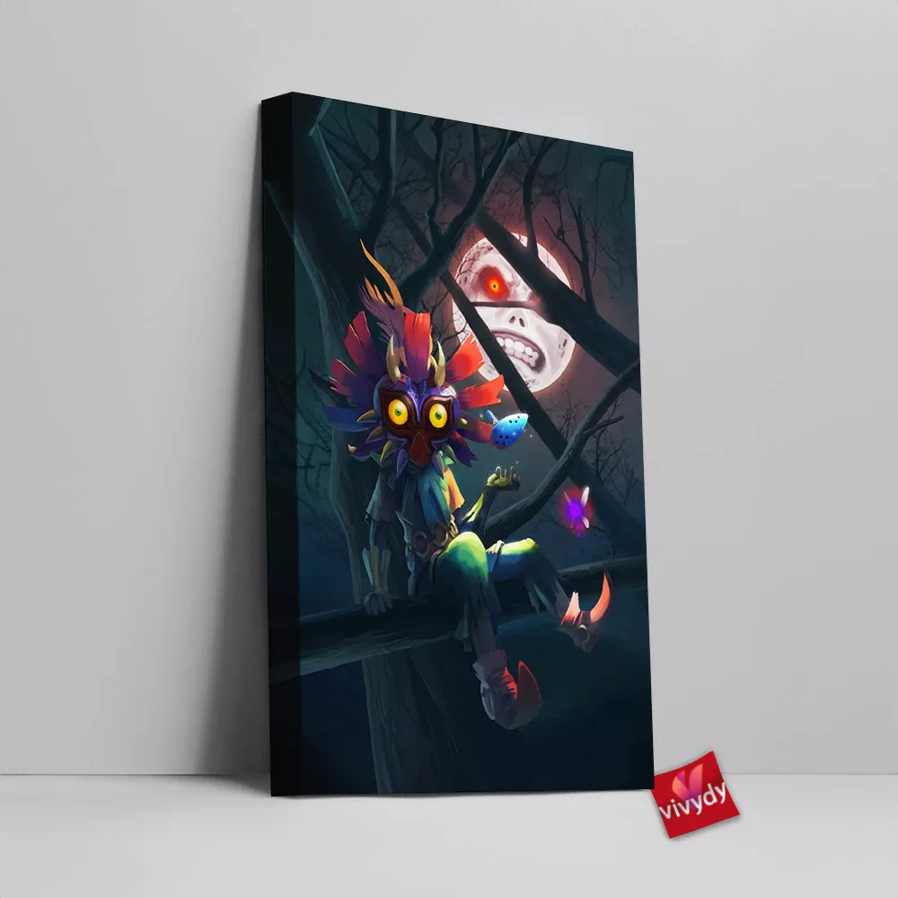 Skull Kid Canvas Wall Art