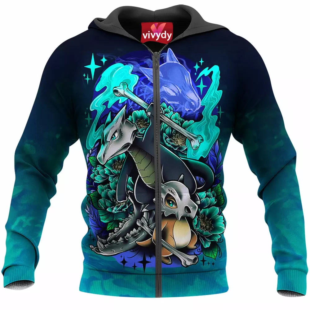 Marowak Cubone Zip Hoodie