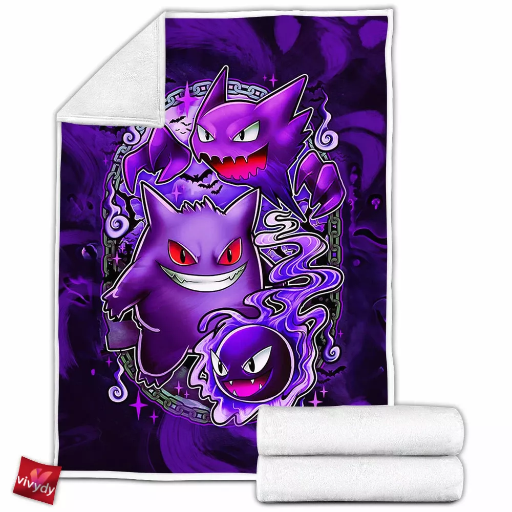 Gengar Fleece Blanket