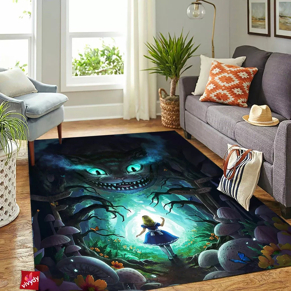 Alice In Wonderland Rectangle Rug