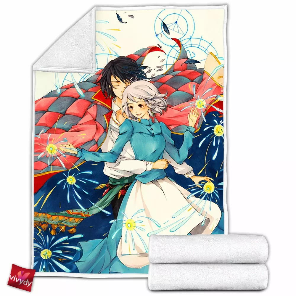 Howl’s Moving Castle Fleece Blanket