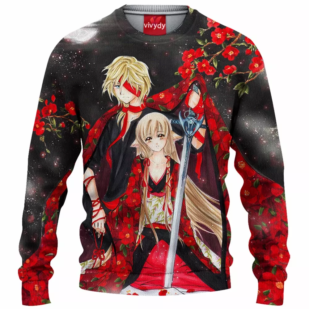 Love Anime Knitted Sweater