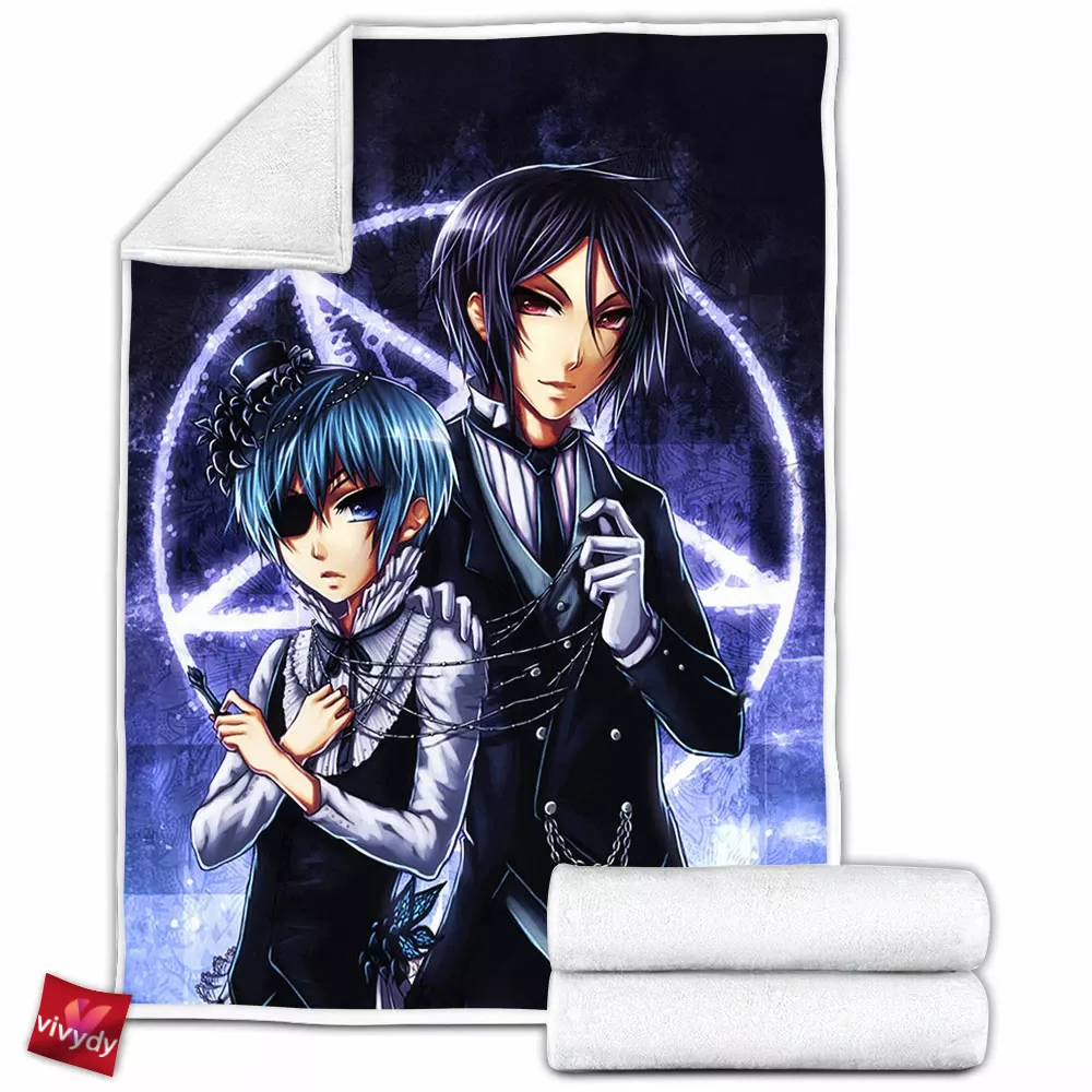 Black Butler Fleece Blanket