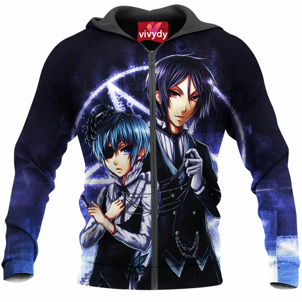 Black Butler Zip Hoodie