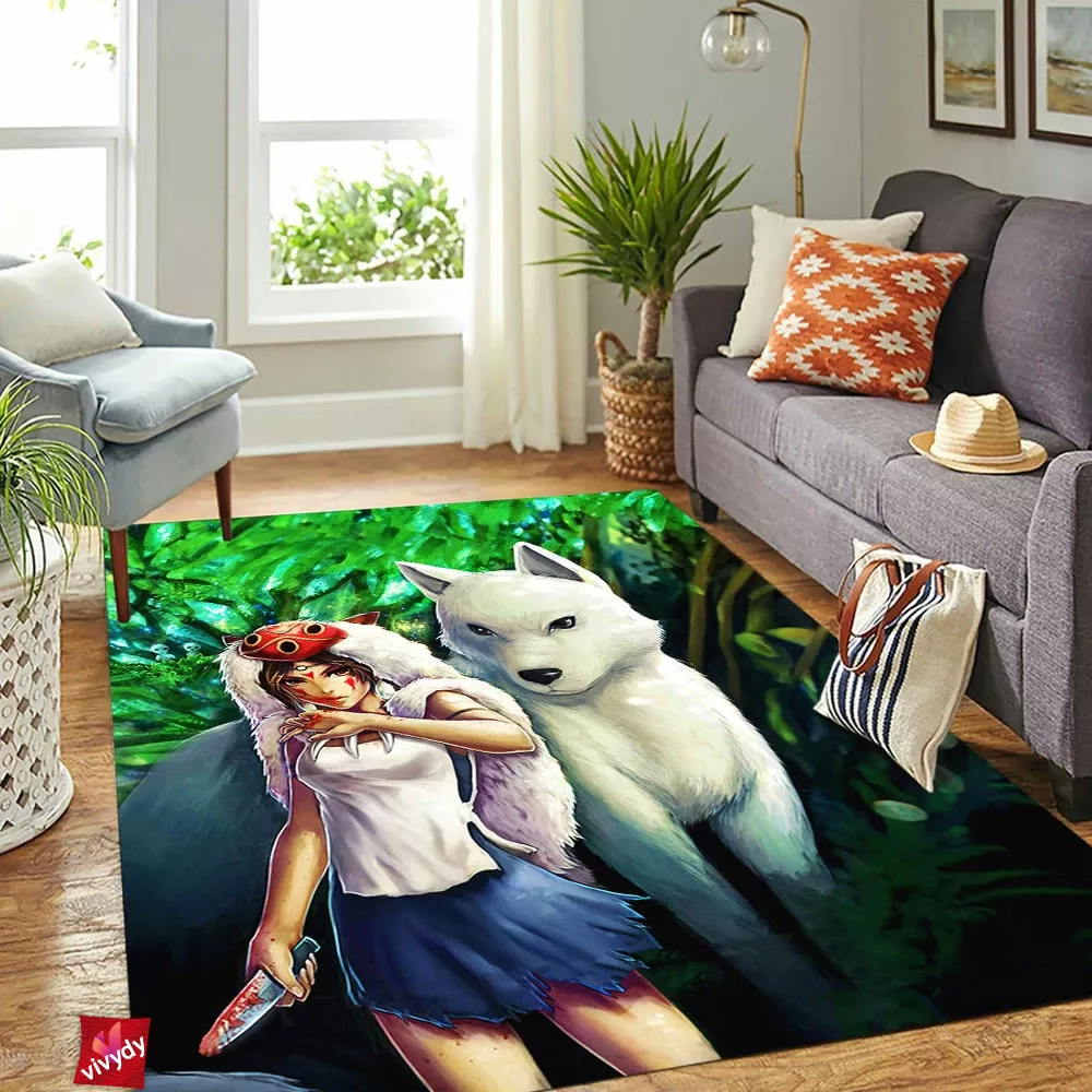 Princess Mononoke Rectangle Rug