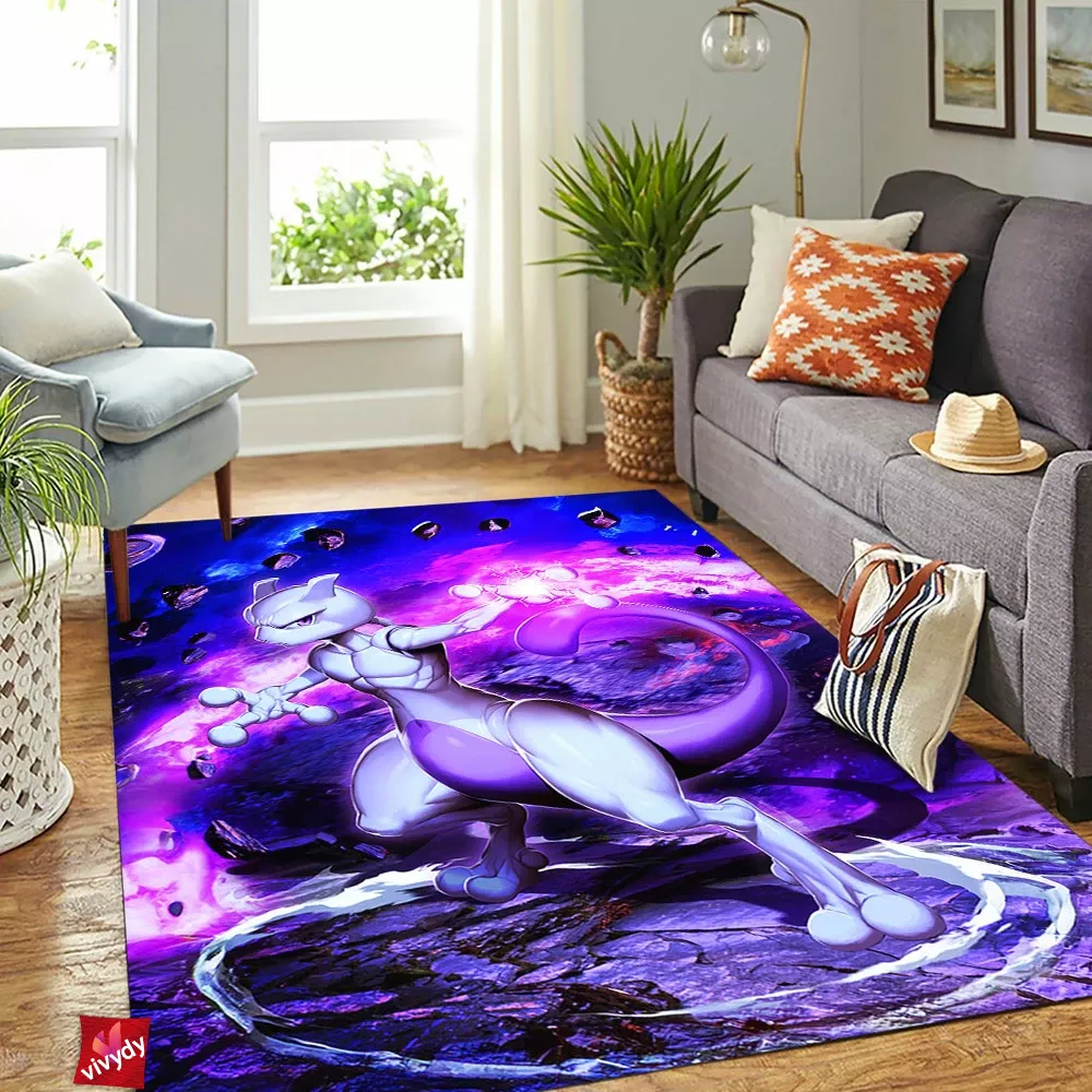 Mewtwo Rectangle Rug