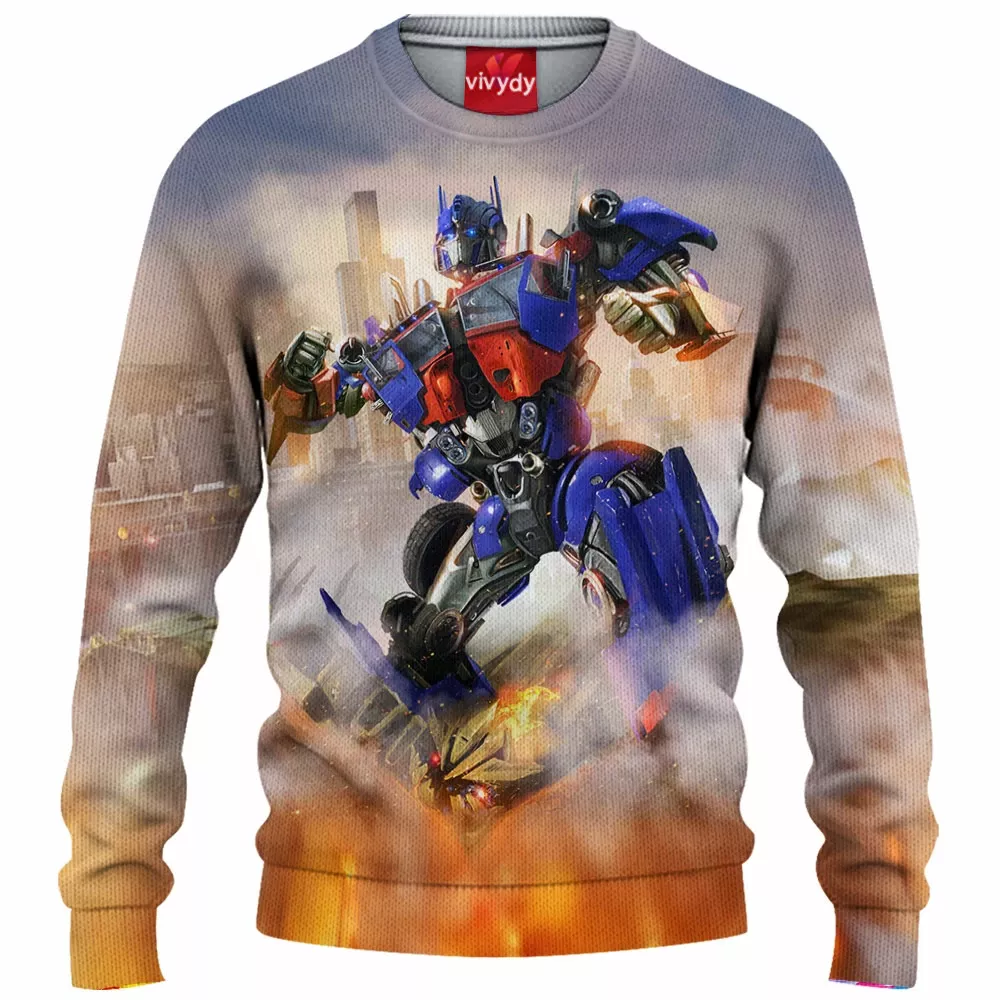 Optimus Prime Knitted Sweater