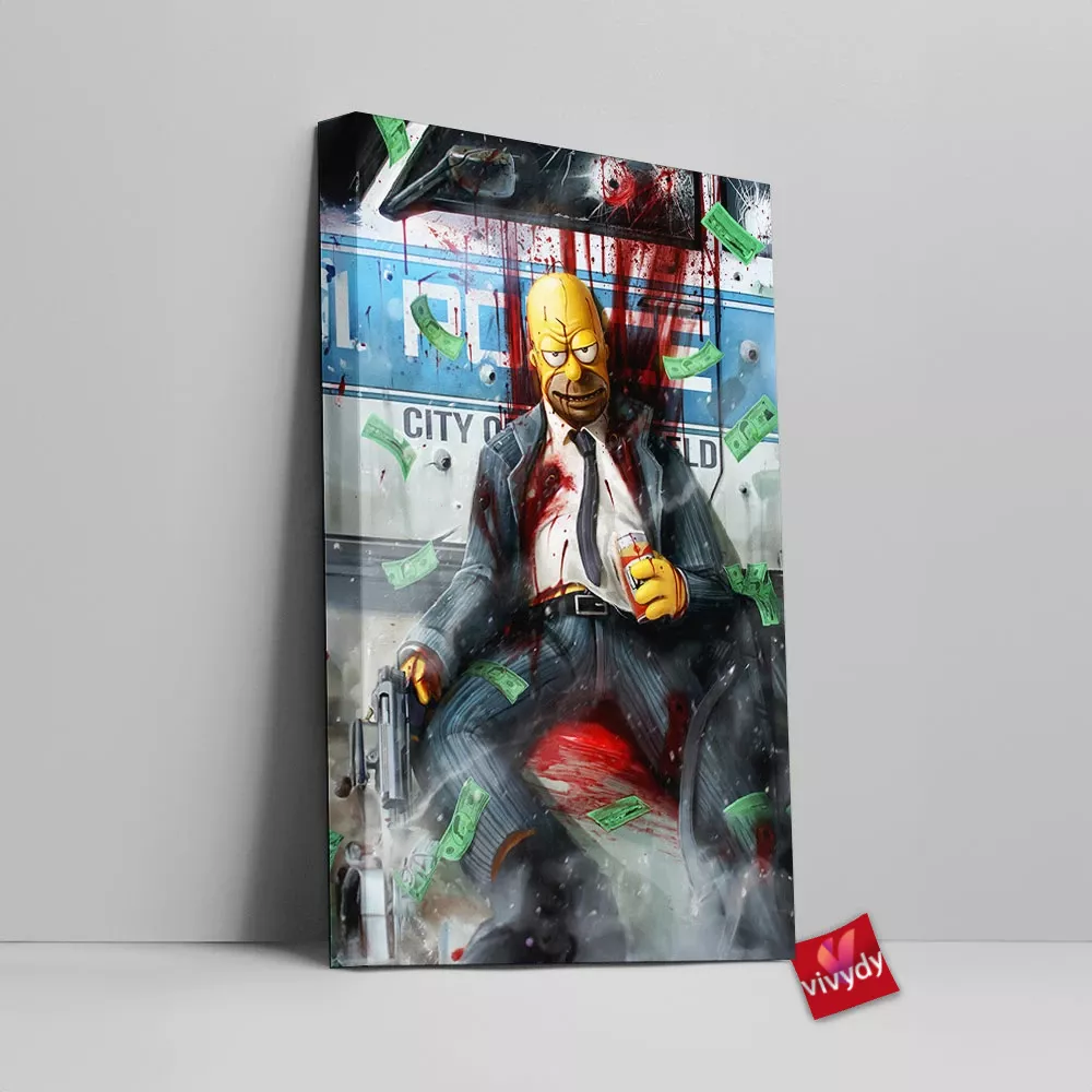 Homer Simpson Canvas Wall Art