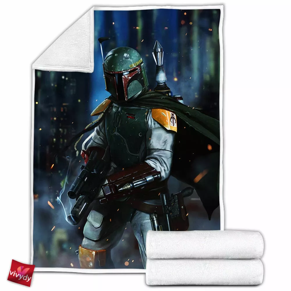 Boba Fett Fleece Blanket