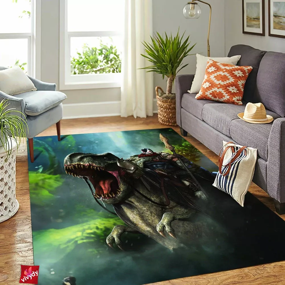 Bane T-rex Rectangle Rug