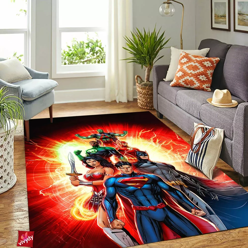 Justice League Rectangle Rug