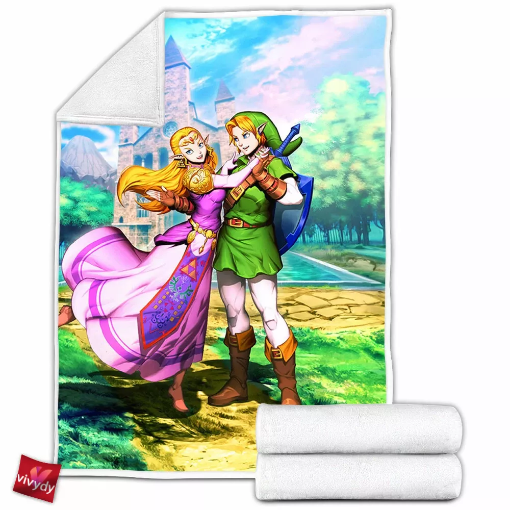 Zelda Ocarina Of Time Fleece Blanket