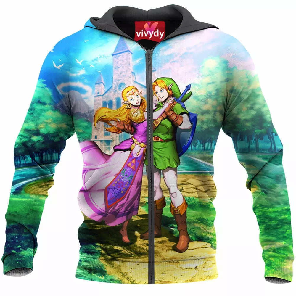 Zelda Ocarina Of Time Zip Hoodie