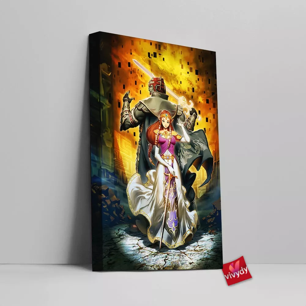 Ganondorf And Zelda Canvas Wall Art